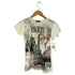 attitude paris ラインストーン クルーネックTシャツ Y2K レディース import:S